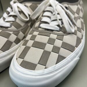 VANS Authentic 44 DX Woven Check Brown/Khaki Checkerboard Mens 13 NEW